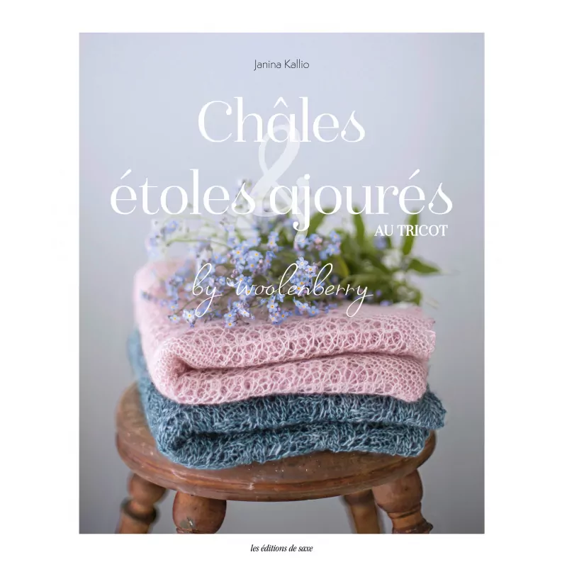 Châles et étoles ajourées au tricot