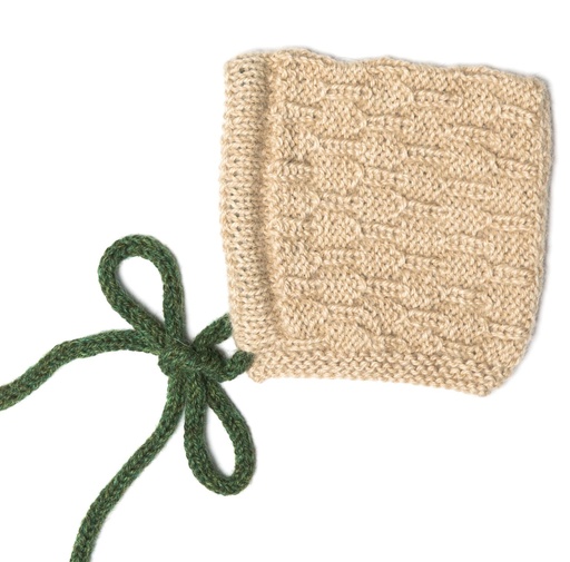 Bonnet Pixie - Beige/vert