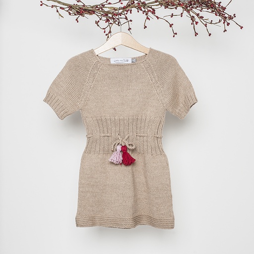 Robe enfant "Cholita" beige