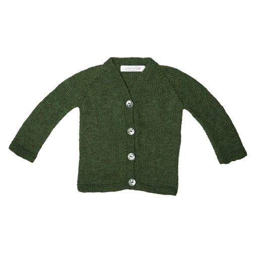 Cardigan enfant vert forêt