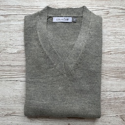 Little Maille - Pull col V homme gris